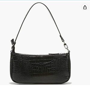 Black Crocodile Shoulder Bag